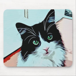 Cute Cat Cartoon Pop Art Muismat
