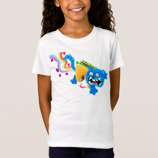 Cute Cat Cartoon T-shirt (Voorkant)