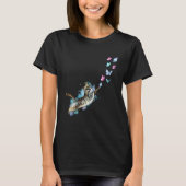 Cute Cat Catching Butterfly Kittens Kitty Adoptio T-shirt (Voorkant)