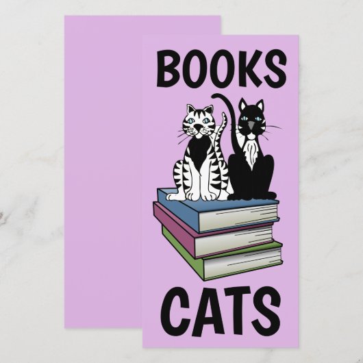CUTE CAT-CATEGORIE BOOKMARKER-BLADWIJZER (Voorkant / Achterkant)