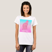 Cute Cat Cherry blossom Flower Sakura T-shirt (Voorkant volledig)