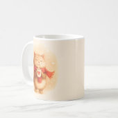 Cute Cat Christmas Mug Wrap Koffiemok (Voorkant links)