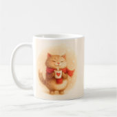 Cute Cat Christmas Mug Wrap Koffiemok (Links)