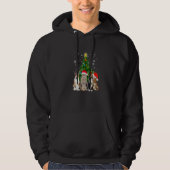 Cute Cat Christmas Tree Cat  Xmas Cat Mom Women Ki Hoodie (Voorkant)