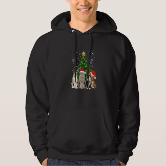 Cute Cat Christmas Tree Cat  Xmas Cat Mom Women Ki Hoodie