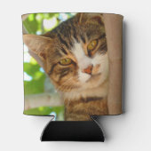 Cute Cat Climbing a Tree Blikjeskoeler (Achterkant)