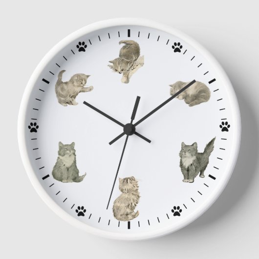 Cute Cat Clock (Voorkant)