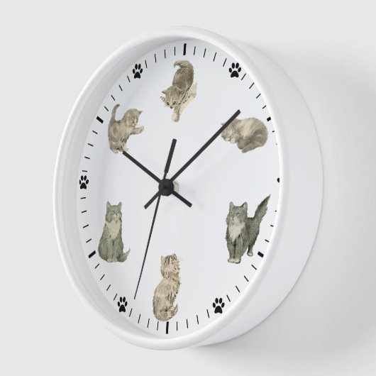 Cute Cat Clock (Hoek)