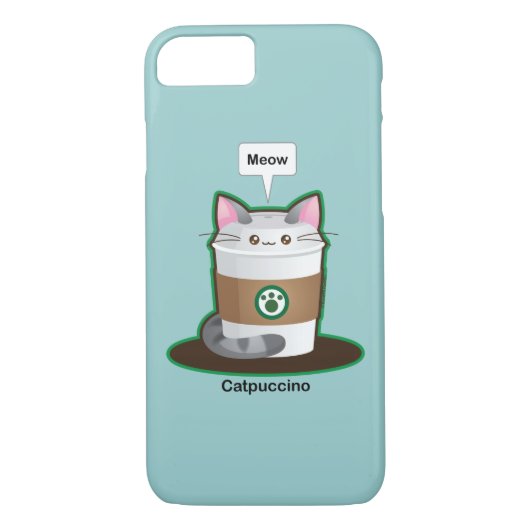 Cute Cat Coffee Case-Mate iPhone Case (Achterkant)