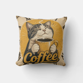 Cute Cat Coffee Kussen