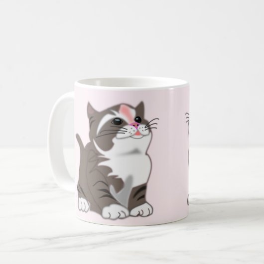 Cute Cat Coffee-Mok Koffiemok (Voorkant links)
