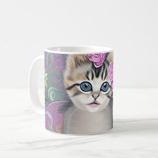 Cute Cat Coffee-Mok Koffiemok (Voorkant links)