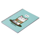Cute Cat Coffee Notitieboek (Linkerzijde)
