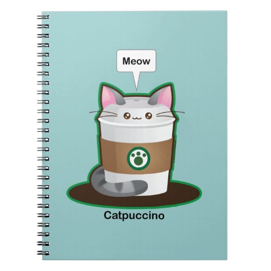 Cute Cat Coffee Notitieboek (Voorkant)