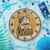 Cute Cat Coffee Papieren Bordje (Feest)