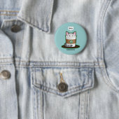 Cute Cat Coffee Ronde Button 5,7 Cm (In situ)