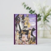 Cute Cat Collage 4 Briefkaart (Staand voorkant)