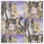 Cute Cat Collage 4 Stof (Swatch)