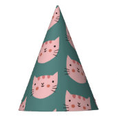 Cute Cat colorful Birthday Feesthoedjes (Voorkant)