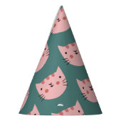 Cute Cat colorful Birthday Feesthoedjes (Links)