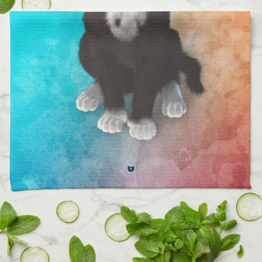 Cute Cat Colors Theedoek (Gevouwen)