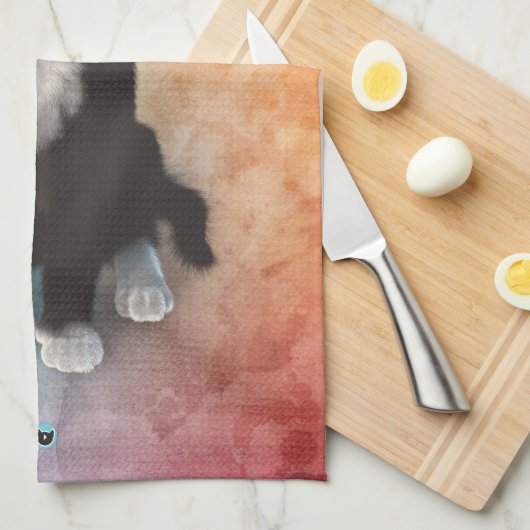 Cute Cat Colors Theedoek (Quarter Fold)