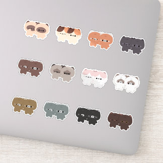 Cute Cat Couple Sticker