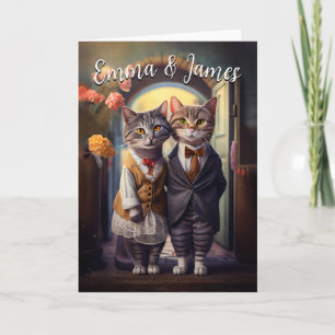 Cute Cat Couple Wedding - 