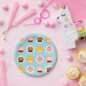 Cute Cat Cupcakes Papieren Bordje (Feest)