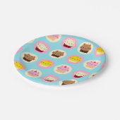 Cute Cat Cupcakes Papieren Bordje (Gekanteld)