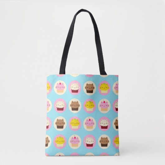 Cute Cat Cupcakes Tote Bag (Voorkant)