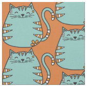 Cute Cat Custom Color fabric Stof (Close Up)