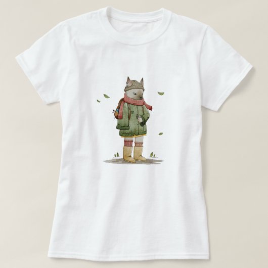 Cute Cat design illustratie - T-shirt (Design voorkant)