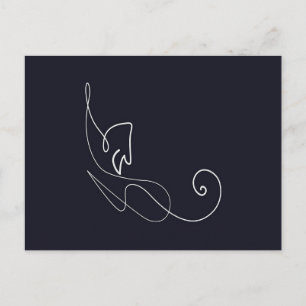 Cute Cat Design   Kat Lovers Aankondigingskaart