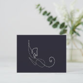 Cute Cat Design | Kat Lovers Aankondigingskaart (Staand voorkant)