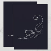 Cute Cat Design | Kat Lovers Flat Card (Voorkant / Achterkant)