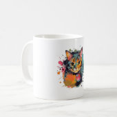 cute cat design koffiemok (Voorkant links)