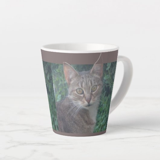 Cute Cat Design Latte Mok (Rechterhoek)