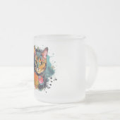 cute cat design  matglas koffiemok (Voorkant rechts)