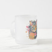 cute cat design  matglas koffiemok (Voorkant links)