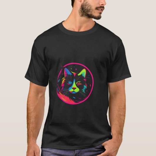 cute cat design  t-shirt (Voorkant)