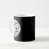 Cute Cat Distress Bacteria Microbiology Science Koffiemok (Voorkant links)