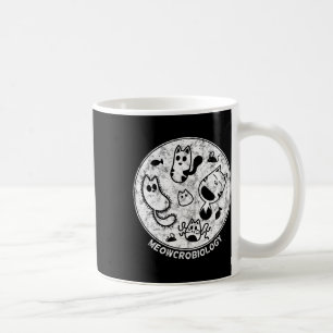 Cute Cat Distress Bacteria Microbiology Science Koffiemok