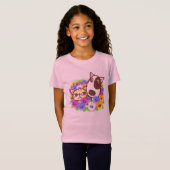 Cute Cat & Dog T-Shirt (Voorkant volledig)