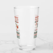 Cute Cat Doodles voor Kerstmis Glas (Links)