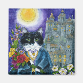 Cute Cat Dracula Vampire Nosferatu magnet (Voorkant)