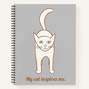 Cute Cat Drawing, Mijn kat inspireert me, verhaal Notitieboek