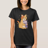Cute Cat Drink Bubble Tea Boba Tea Tea T-shirt (Voorkant)