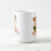 Cute Cat Eating Ramen Funny cartoon Anime kitty Koffiemok (Center)