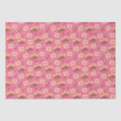 Cute Cat en Flowers Tissuepapier (Voorkant)